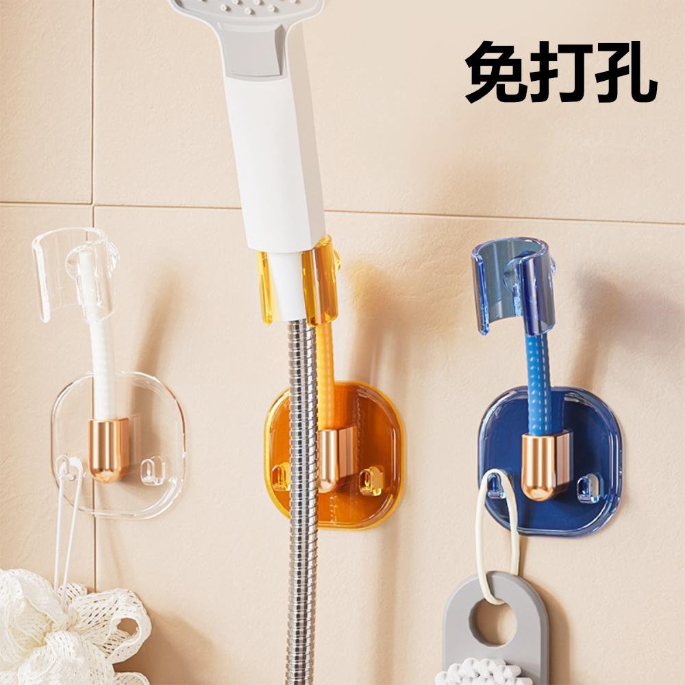 『熊愛貝百貨』免打孔蓮蓬頭支架簡易安裝免技術附掛勾可調節萬向蓮蓬頭底座-細節圖4