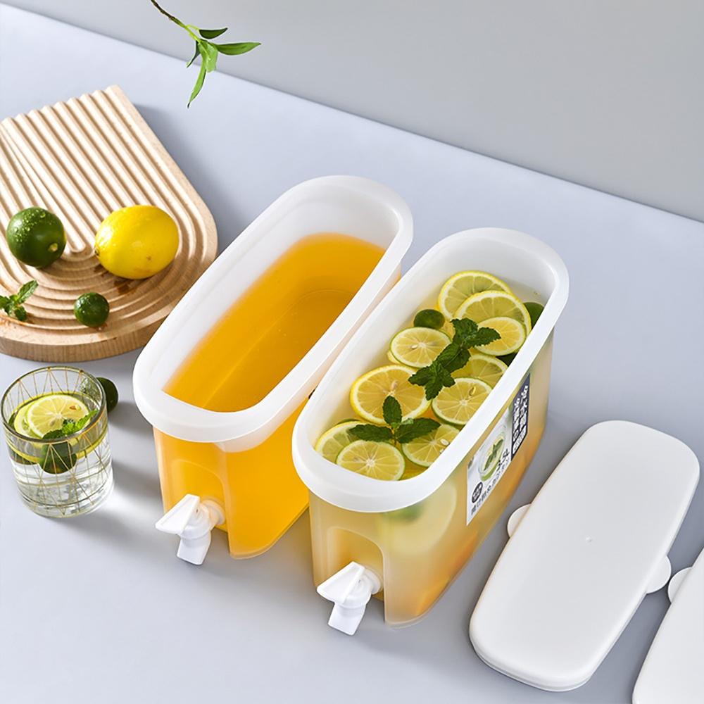 『熊愛貝百貨』夏季水果茶麥茶果汁冰箱水桶冷泡瓶日式大容量附出水龍頭冷水壺-細節圖2