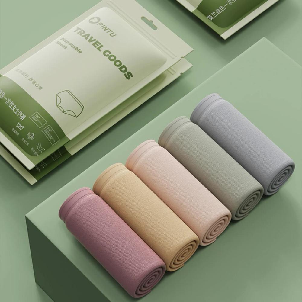 『熊愛貝百貨』女用旅用拋棄式棉質免洗內褲加厚款坐月子中心生產生理期日拋內褲-細節圖4