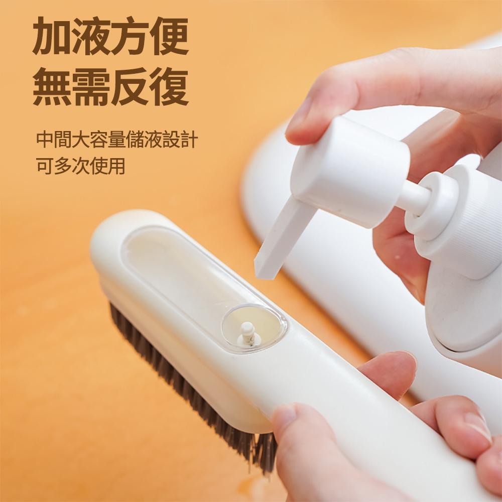 『熊愛貝百貨』三合一加液式清潔刷死角清潔按壓式出液瓦斯爐窗溝馬桶隙縫刷-細節圖4