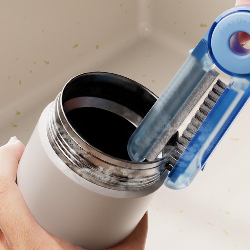 『熊愛貝百貨』便攜式四合一保溫杯清潔刷杯蓋清潔縫隙清洗杯刷水杯奶瓶刷-細節圖2