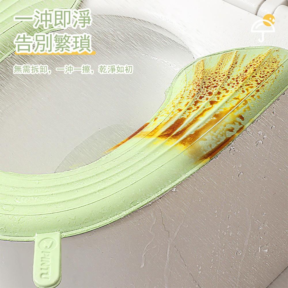 『熊愛貝百貨』防水馬桶墊四季通用型手提式EVA馬桶坐墊加厚不髒手黏式馬桶墊-細節圖5