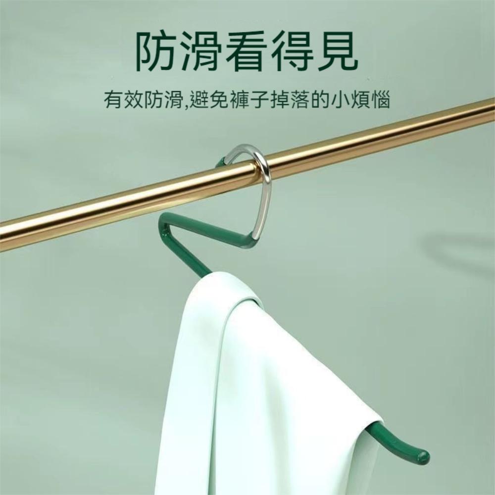 『熊愛貝百貨』家用掛褲子衣架衣櫃防滑無痕Z字掛褲子架鵝型防滑褲架-細節圖3