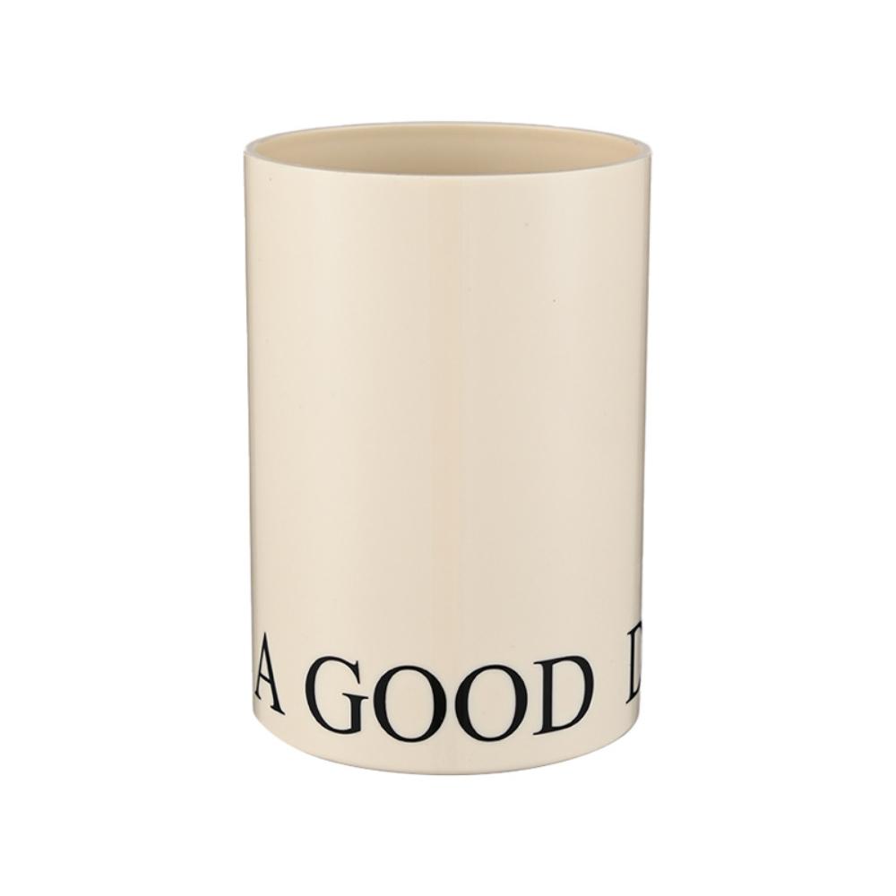 『熊愛貝百貨』祝你有美好的一天漱口杯簡約型夫妻情侶簡約高顏值洗漱杯牙刷杯-細節圖2