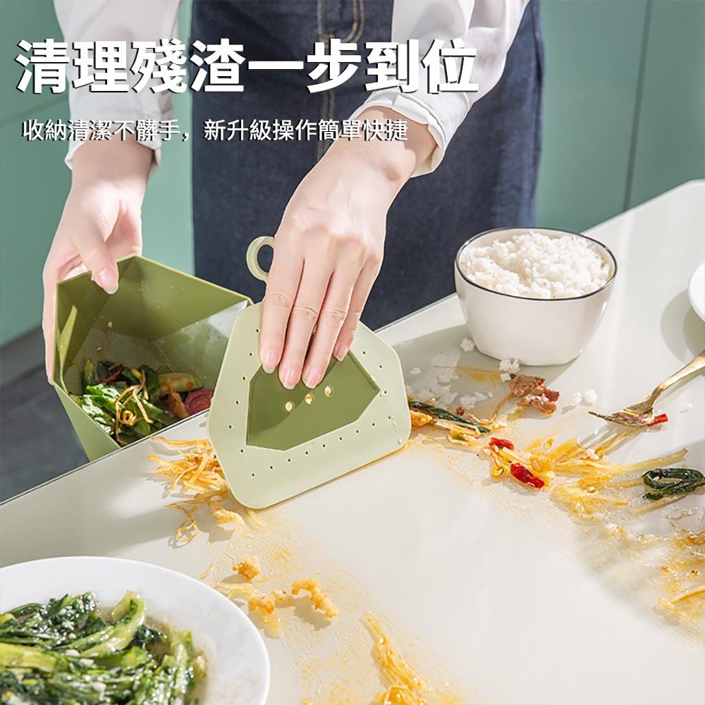 『熊愛貝百貨』餐桌流理台刮水板清理桌面神器小掃把簸箕桌面清潔刮板組-細節圖2