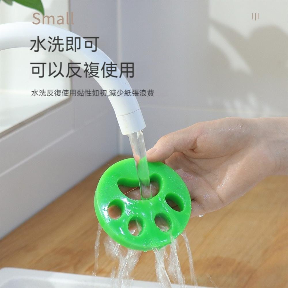 『熊愛貝百貨』水洗環保雙面灰塵毛絮除毛器高黏性可重覆使用貓貓肉球軟膠黏毛器-細節圖4