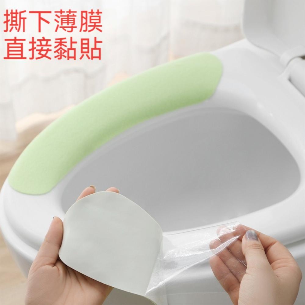 『熊愛貝百貨』可水洗親膚型自由裁剪大小馬桶坐墊貼四季款靜電吸附式馬桶墊-細節圖3
