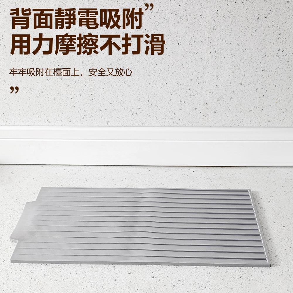 『熊愛貝百貨』流理台碗筷杯具瀝水墊食品級矽膠材質蔬果滴水墊防滑墊-細節圖2