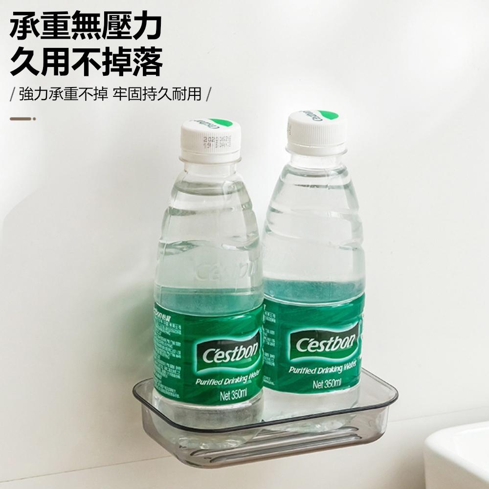 『熊愛貝百貨』PET透明浴室肥皂盒免打孔壁掛式牆面香皂盒肥置架-細節圖4