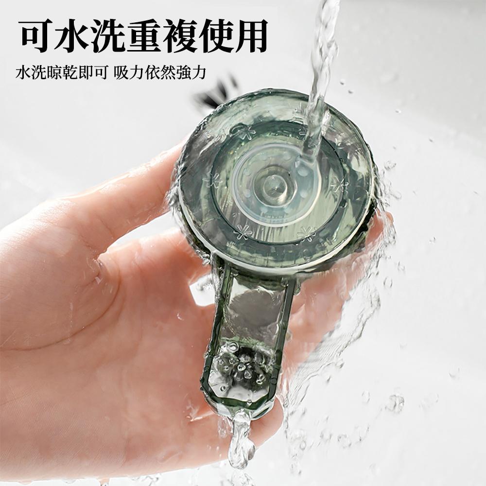 『熊愛貝百貨』強力吸盤掛勾免打孔室門後無痕旋轉真空多功能掛架-細節圖4