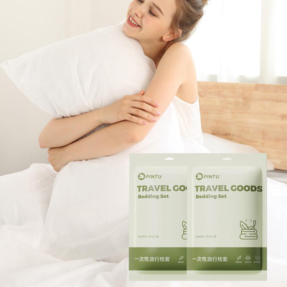 『熊愛貝百貨』旅行用可拋棄式床單被套組枕套出差旅遊飯店民宿個人衛生床罩-細節圖2