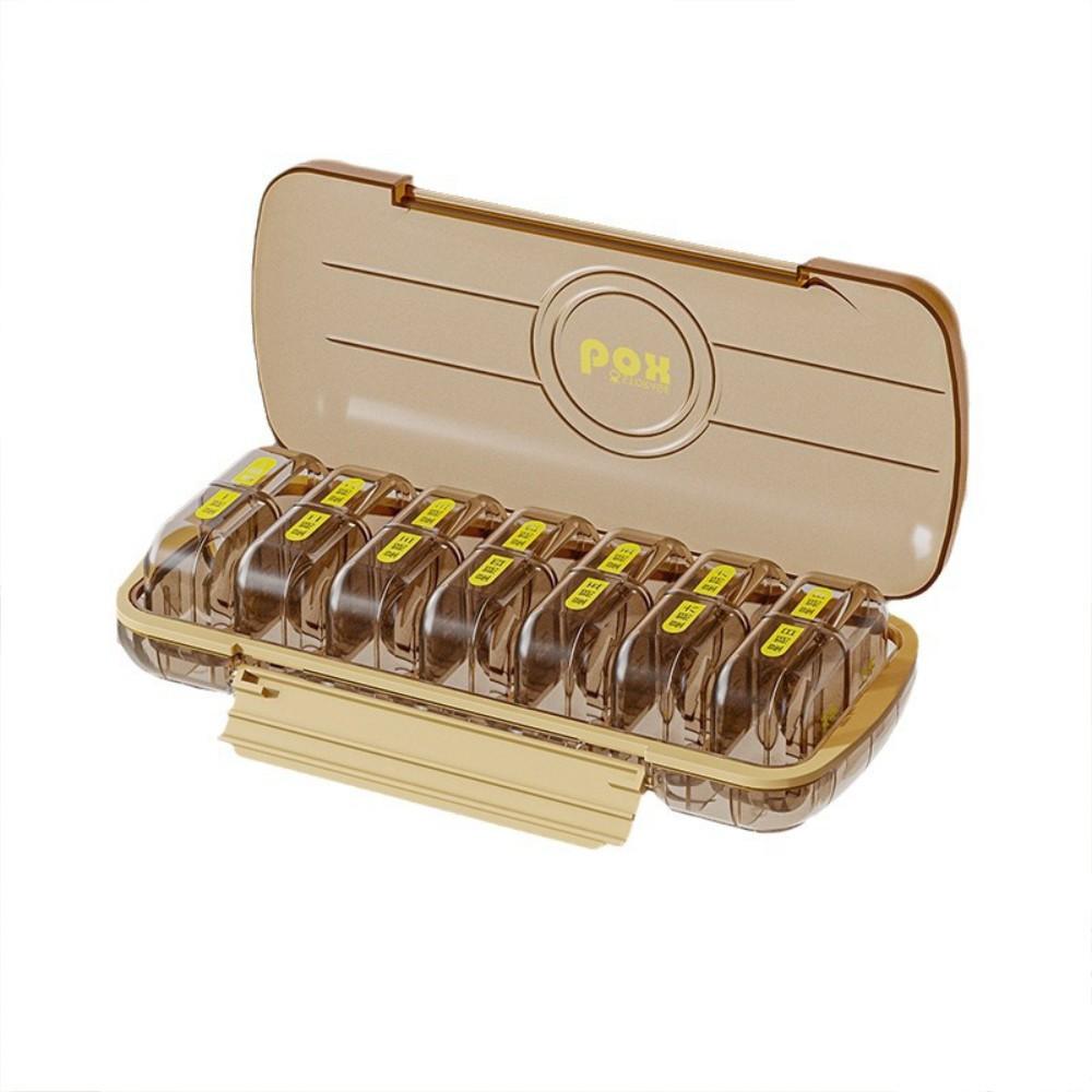 『熊愛貝百貨』一周七天隨身外出藥丸分裝盒密封防潮吃藥提醒分藥器-細節圖2