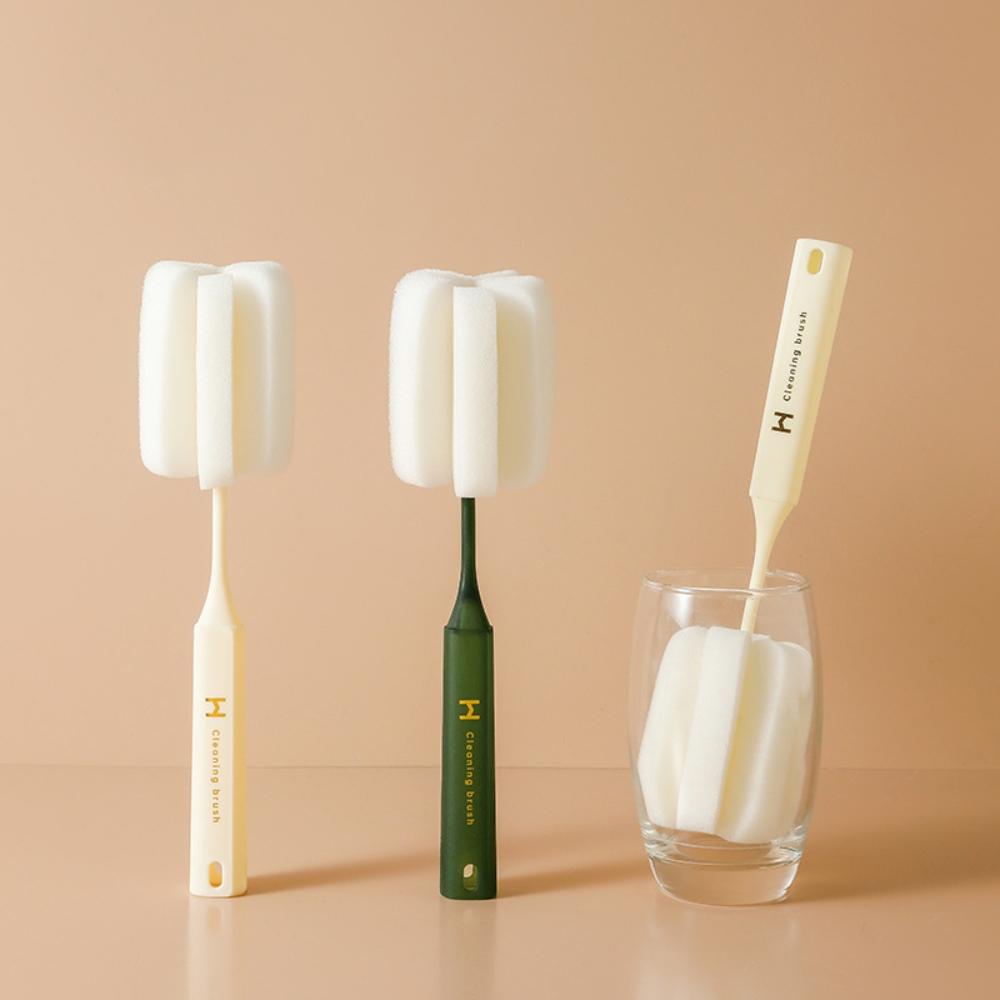 『熊愛貝百貨』長柄海綿杯刷清潔刷花苞型保溫杯玻璃杯奶瓶清洗刷-細節圖3