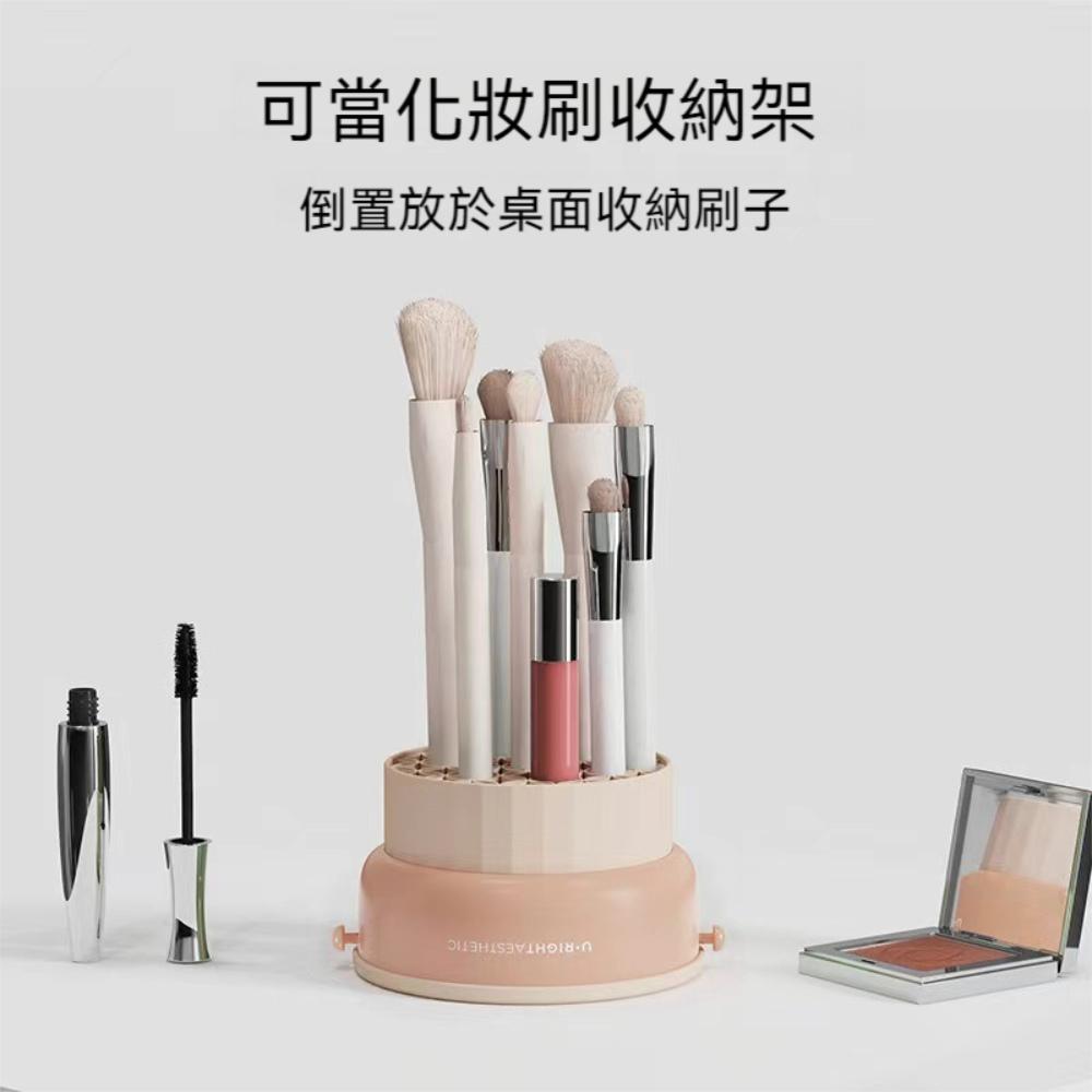 『熊愛貝百貨』美妝蛋蜜粉刷清潔收納盒化妝用品整理籃矽膠化妝刷清潔晾乾收納籃-細節圖4