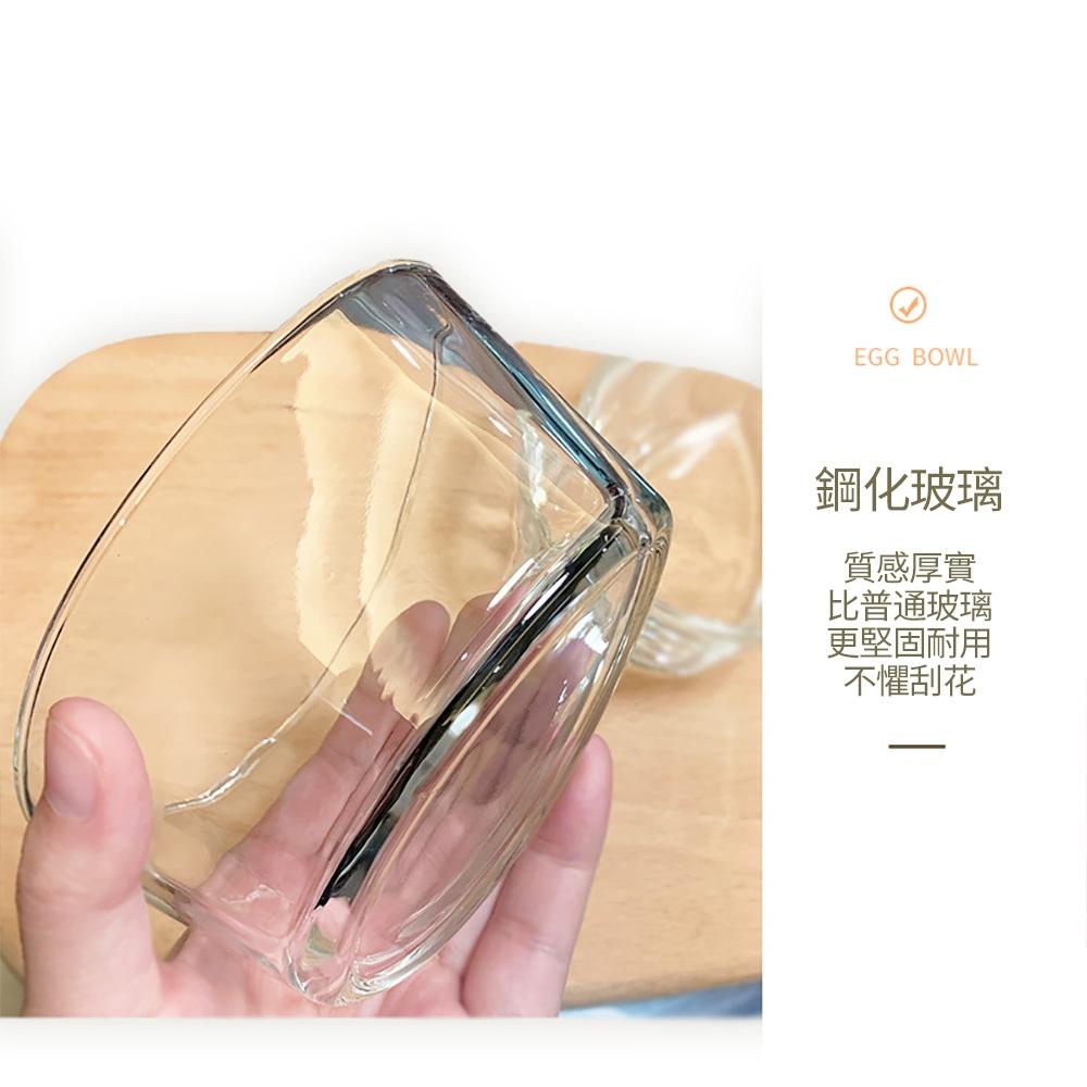 『熊愛貝百貨』強化玻璃蒸蛋碗蒸菜碗微波烤箱耐高溫低溫透明碗早餐蒸蛋碗-細節圖3