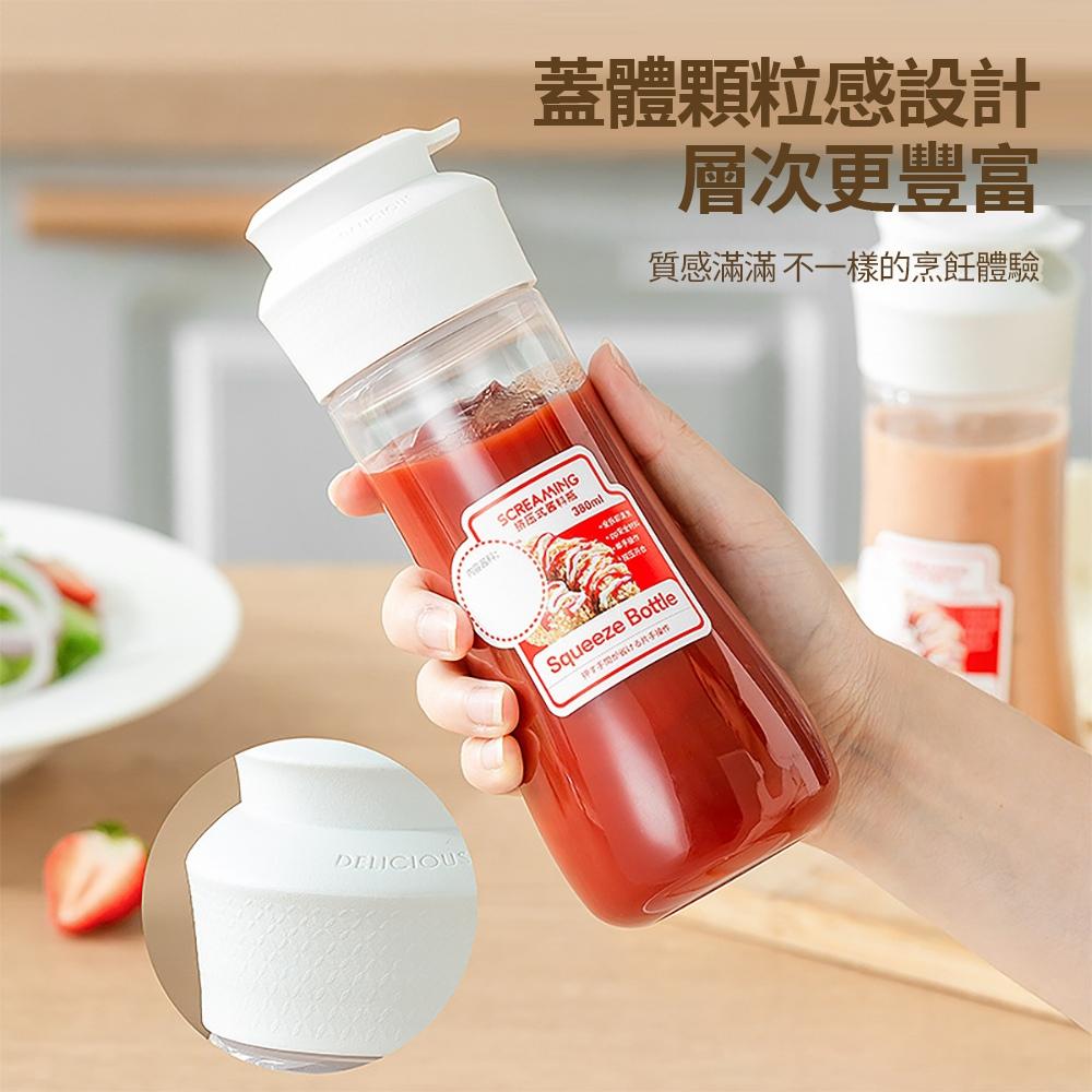 『熊愛貝百貨』矽膠密封擠壓式醬料瓶冷藏保鮮沙拉醬瓶番茄醬擠醬瓶廚房調料瓶-細節圖5