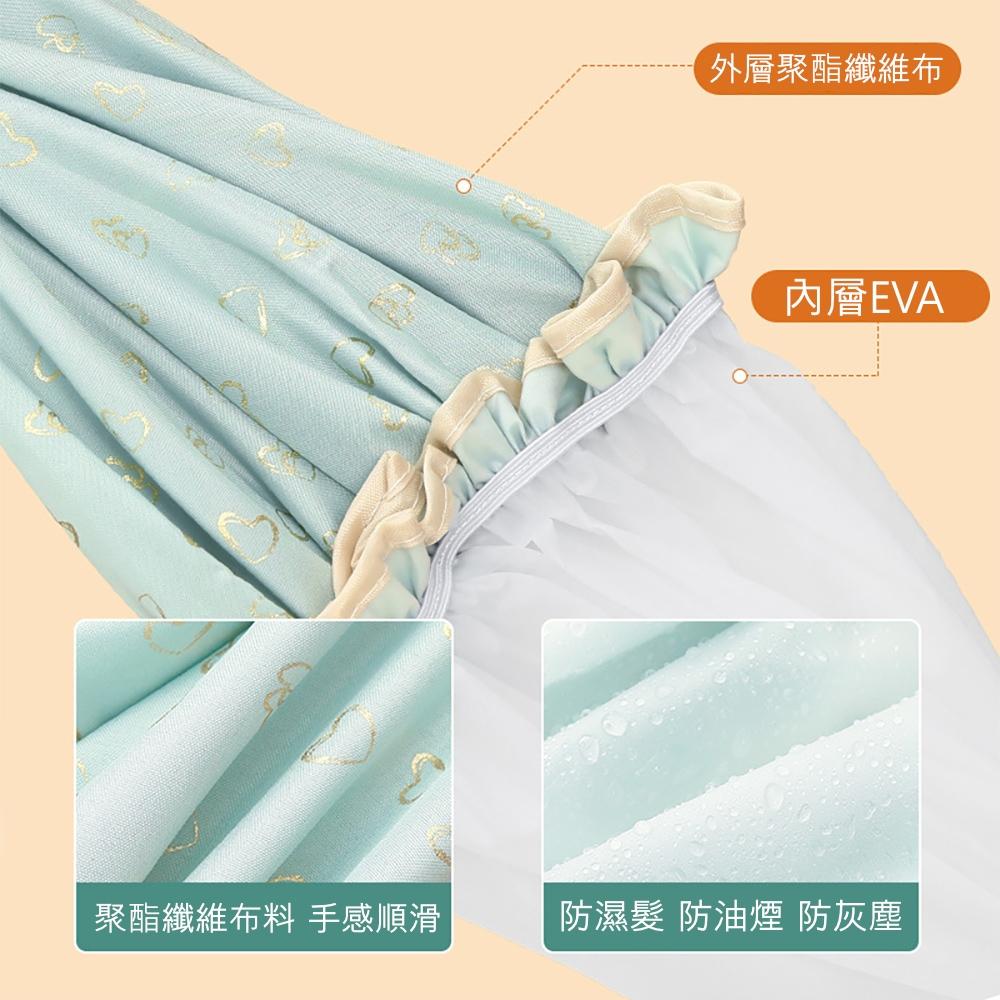 『熊愛貝百貨』雙層加厚防水浴帽彈力鬆緊輕量化防水浴帽EVA防潮濕化妝帽-細節圖4