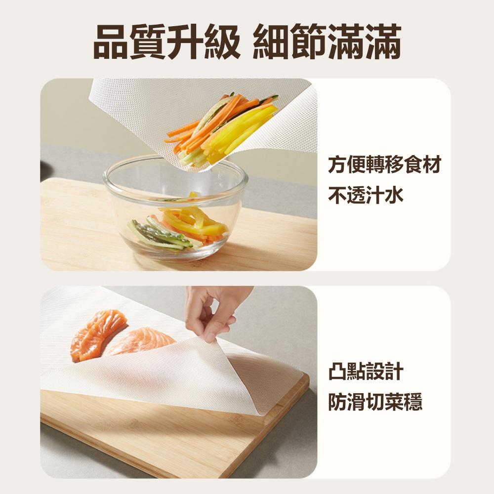 『熊愛貝百貨』可拋棄式砧板墊生熟食分離寶寶輔食處理墊PE材質蔬果墊-細節圖3