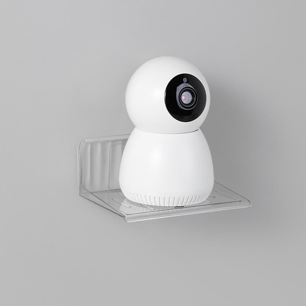 『熊愛貝百貨』免打孔監控攝影機置物架壁掛電視機上盒路由器放置架牆上拖架-細節圖3