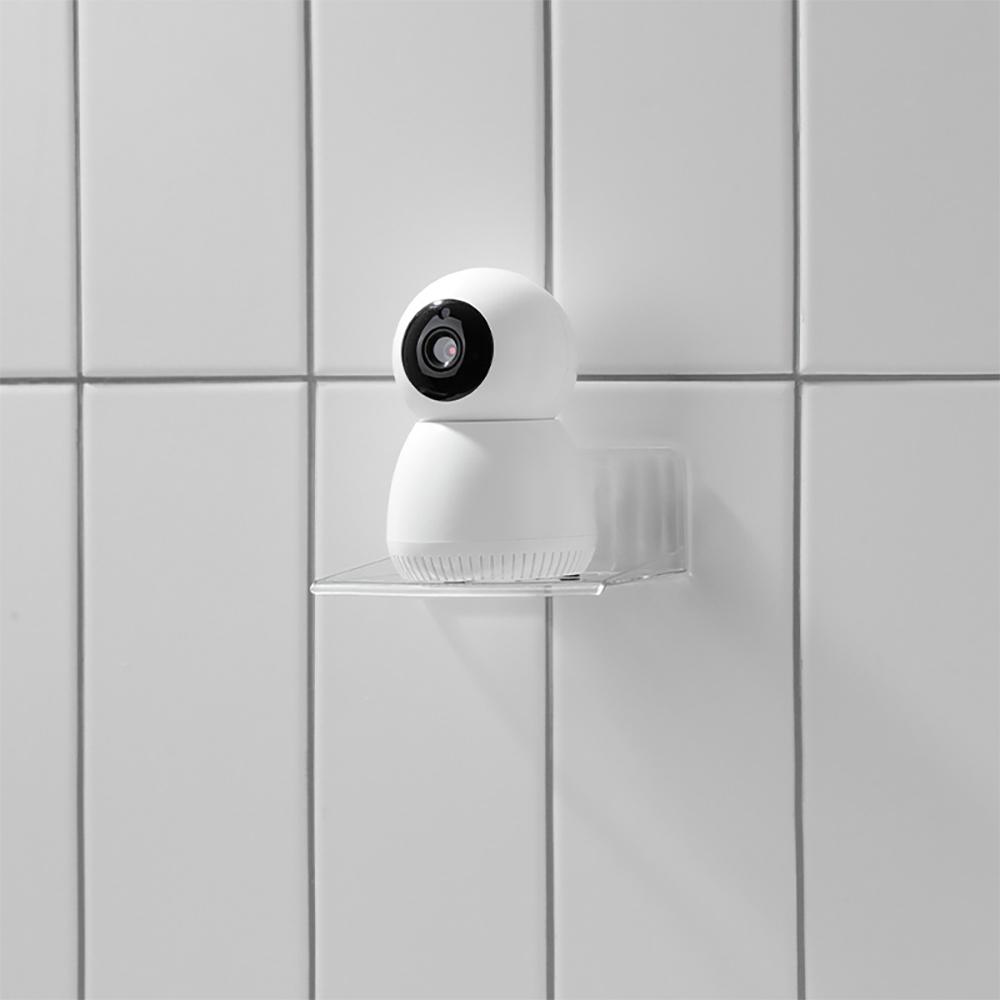 『熊愛貝百貨』免打孔監控攝影機置物架壁掛電視機上盒路由器放置架牆上拖架-細節圖4