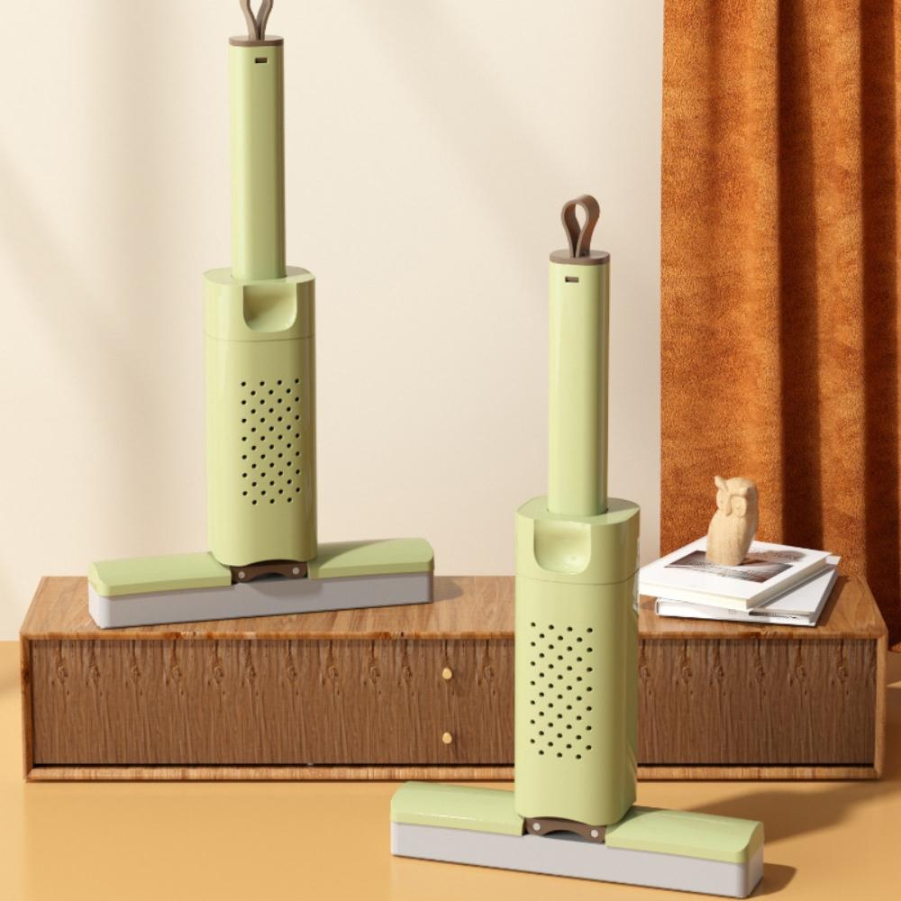 『熊愛貝百貨』迷你小拖把免手洗可替換膠棉強力吸水廚房桌面清潔擠水拖把-細節圖2