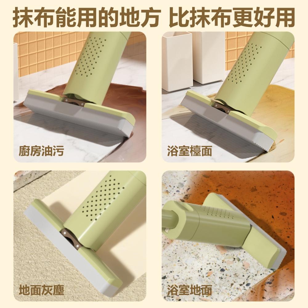 『熊愛貝百貨』迷你小拖把免手洗可替換膠棉強力吸水廚房桌面清潔擠水拖把-細節圖4