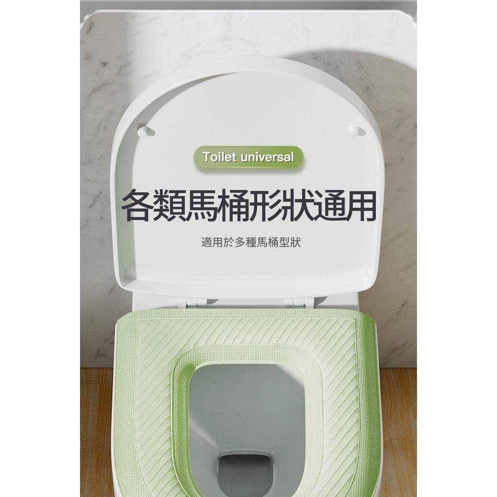 『熊愛貝百貨』一擦即淨防水EVA馬桶坐墊 加厚款可提手通用款馬桶墊-細節圖6