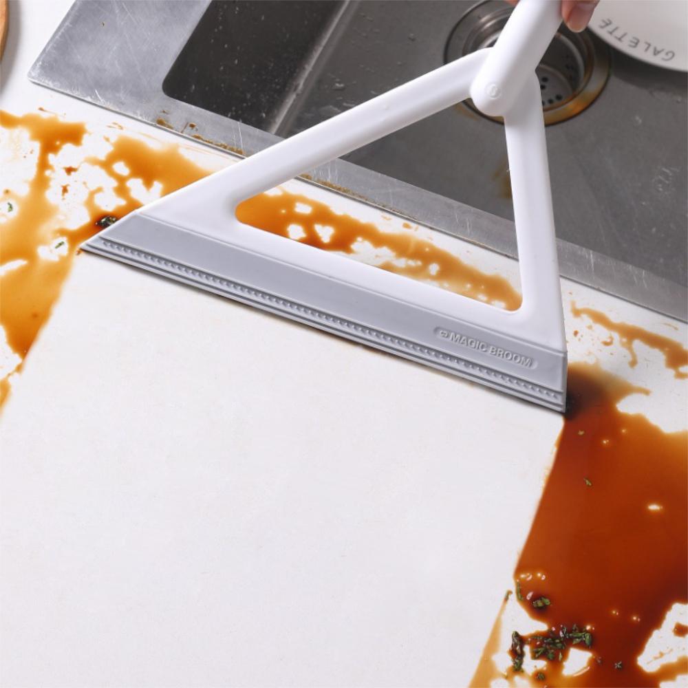 『熊愛貝百貨』超輕量化矽膠高密合度平面掃把 浴室牆面地板刮水刀-細節圖4