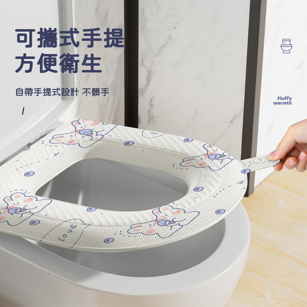 『熊愛貝百貨』EVA馬桶墊四季通用型黏貼式馬桶坐墊寶寶學習上廁所防髒防水便器墊-細節圖4