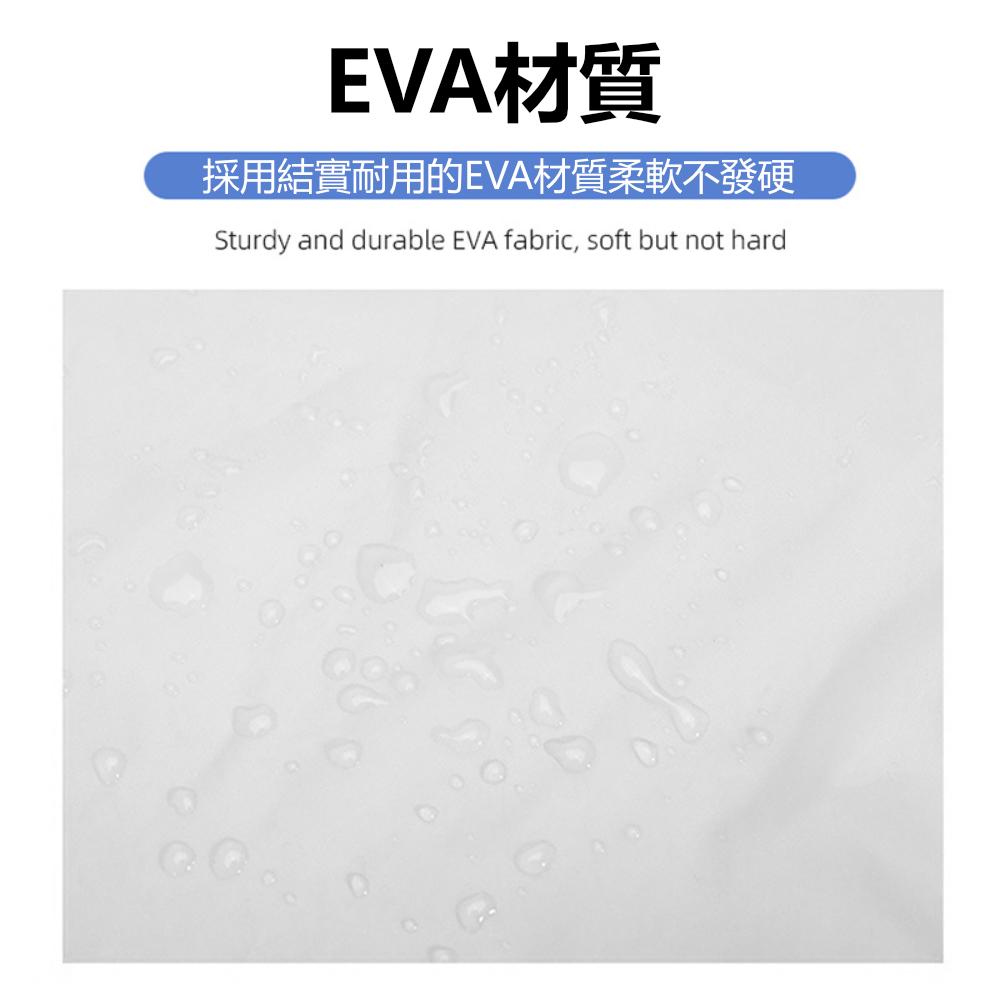 『熊愛貝百貨』EVA可重覆使用輕便雨衣便攜式男女通用高軔性按扣式連身雨衣-細節圖2