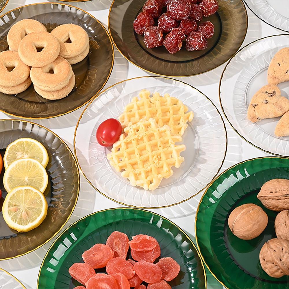 『熊愛貝百貨』餐桌可立式金邊骨盤 茶几甜點零食咖啡小拖盤-細節圖4