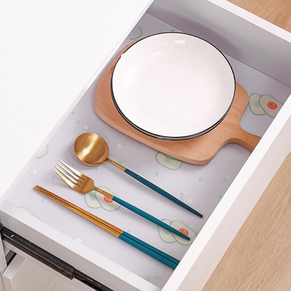 『熊愛貝百貨』PVC防潮印花半透明可裁切防滑櫥櫃鞋櫃防水防油墊-細節圖4