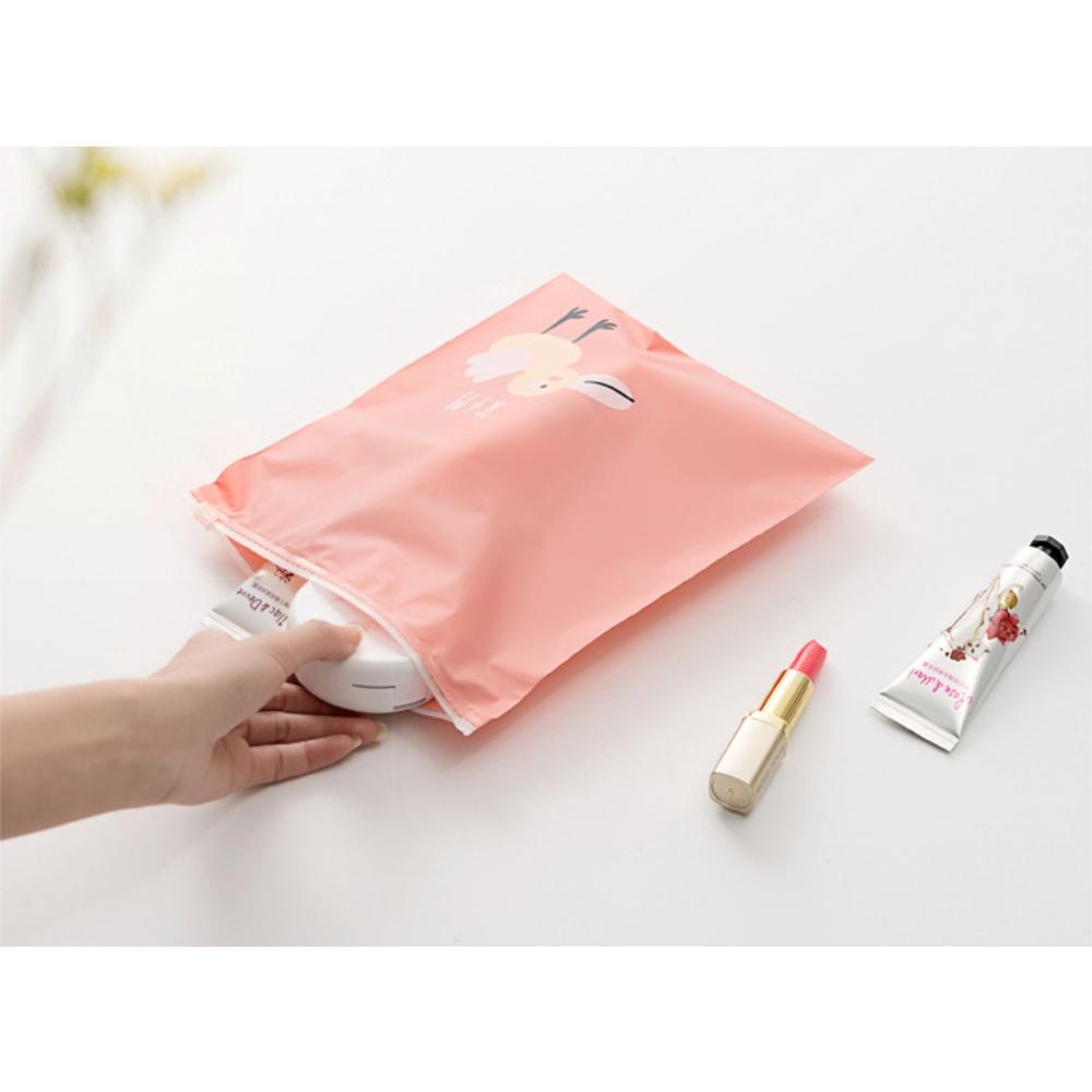 『熊愛貝百貨』森萌動物園夾鏈式旅行泡湯游泳防水分類收納袋-細節圖3