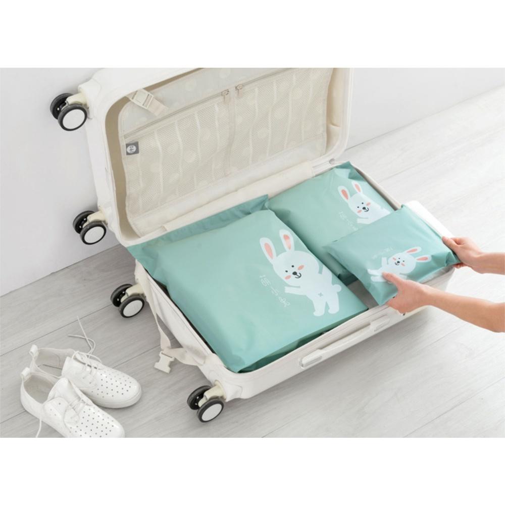 『熊愛貝百貨』森萌動物園夾鏈式旅行泡湯游泳防水分類收納袋-細節圖4