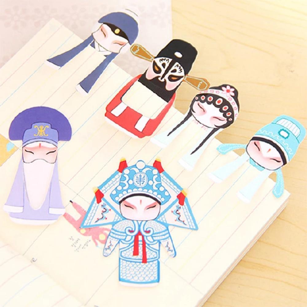 『熊愛貝百貨』京劇臉譜紙質書簽1套七張 古典戲劇元素書簽-細節圖2