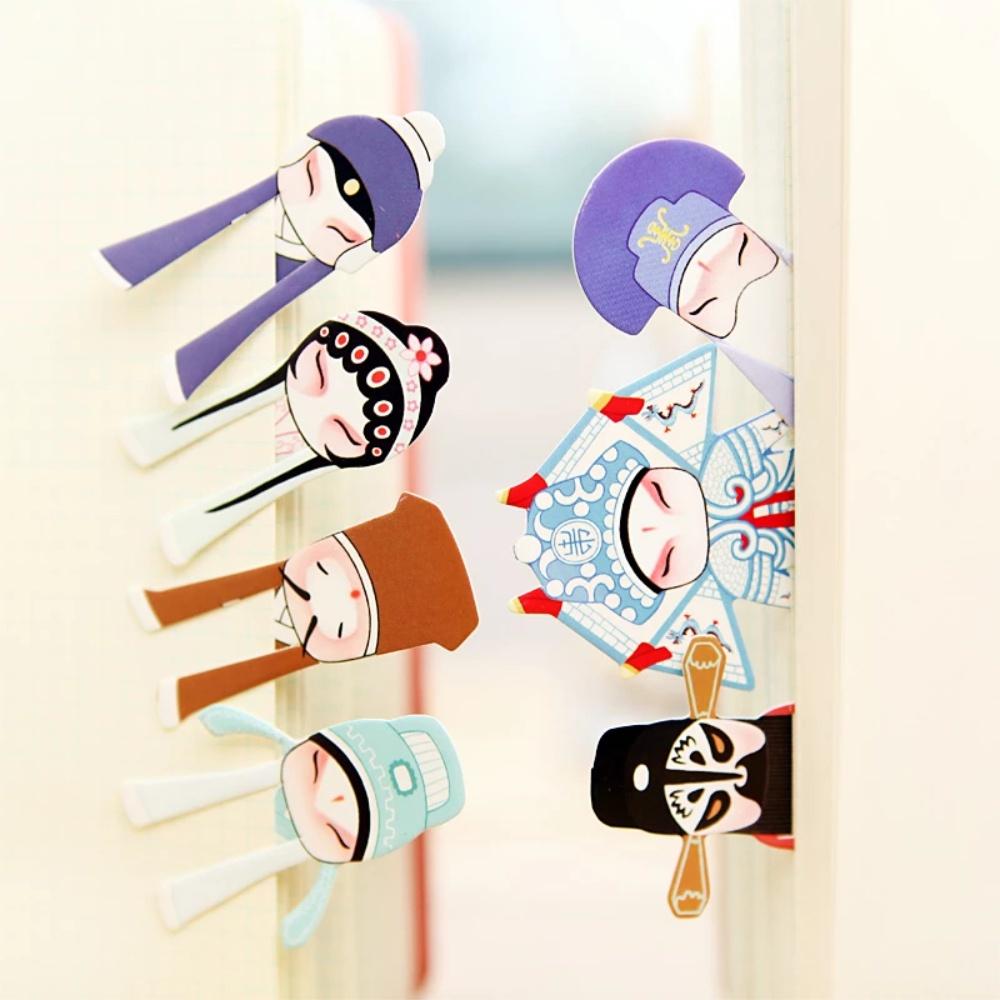 『熊愛貝百貨』京劇臉譜紙質書簽1套七張 古典戲劇元素書簽-細節圖4