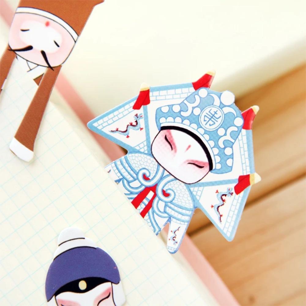 『熊愛貝百貨』京劇臉譜紙質書簽1套七張 古典戲劇元素書簽-細節圖5