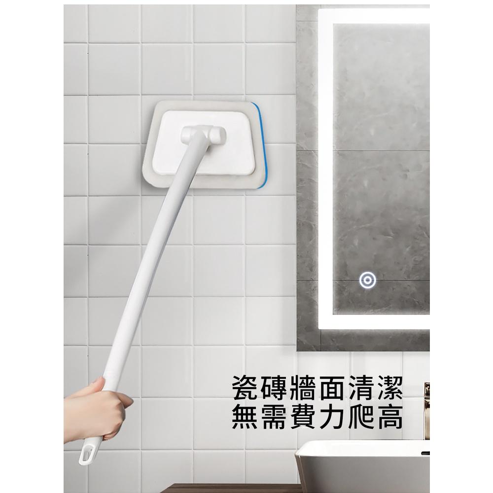 『熊愛貝百貨』梯形強力海棉清潔刷 可拆洗浴室廚房牆壁刷磁磚刷-細節圖5