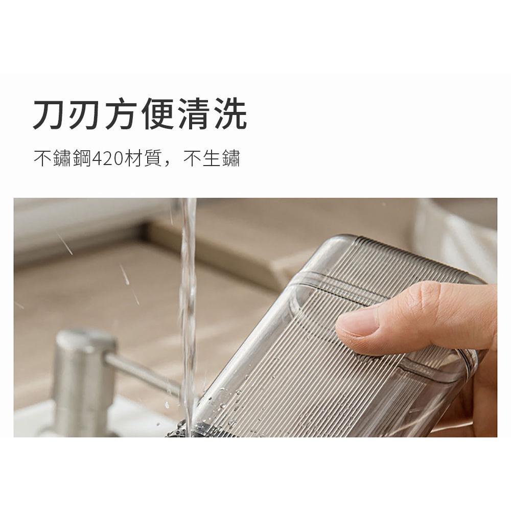 『熊愛貝百貨』420不鏽鋼刀頭便攜存儲式好清理多功能削皮刀-細節圖6