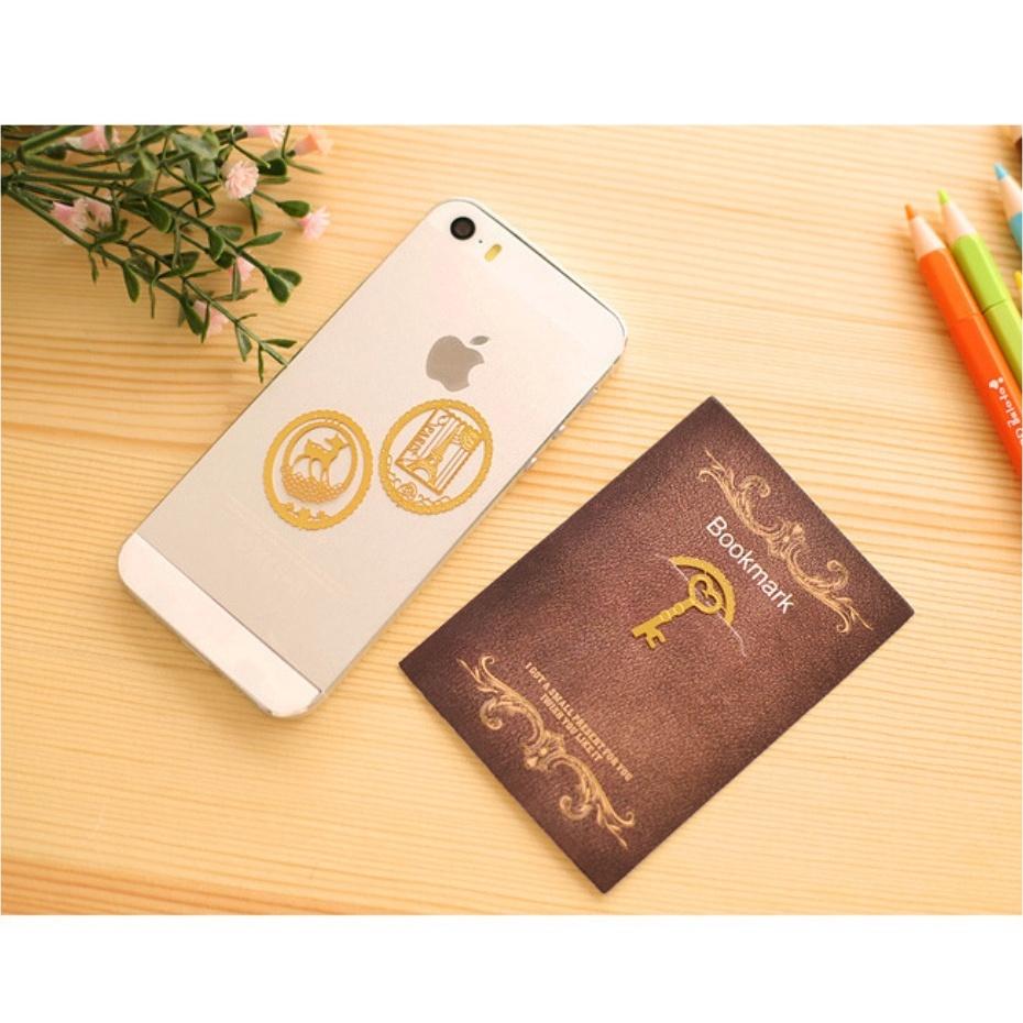 『熊愛貝百貨』韓系奢華風可愛蕾絲金屬鏤空迷你童話書簽-細節圖3