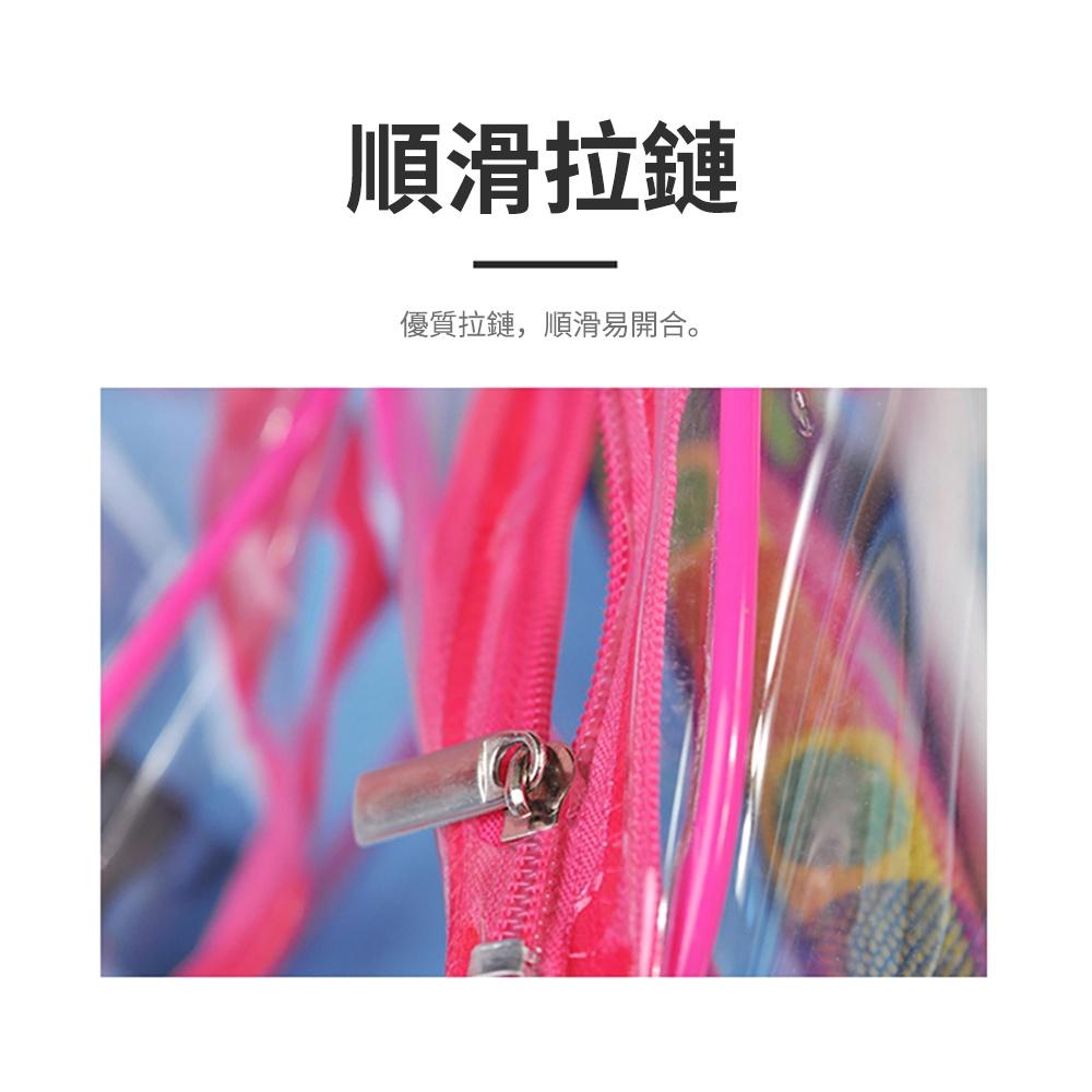 『熊愛貝百貨』旅行透明洗漱包三件套 防水沙灘包游泳化妝包收納袋-細節圖6