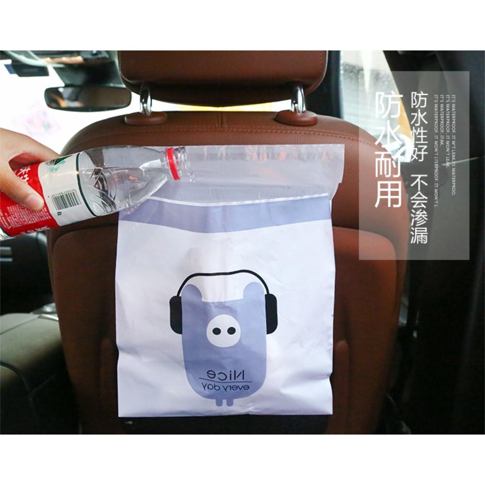 『熊愛貝百貨』車用黏貼式垃圾袋 無痕膠條防水不滲漏-細節圖7