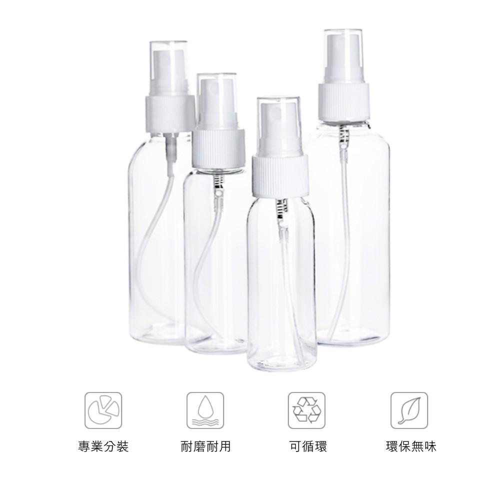 『熊愛貝百貨』PET材質透明小噴瓶 防疫酒精消毒水分裝瓶-細節圖6