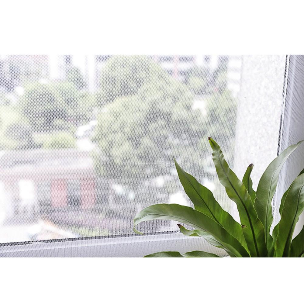 『熊愛貝百貨』自黏式簡易紗窗紗網(大號) DIY可截剪隱形紗窗 附魔術貼-細節圖3