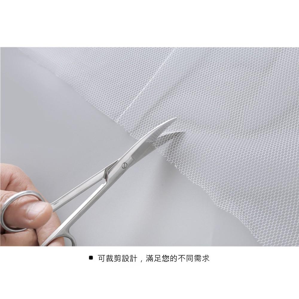 『熊愛貝百貨』自黏式簡易紗窗紗網(大號) DIY可截剪隱形紗窗 附魔術貼-細節圖9