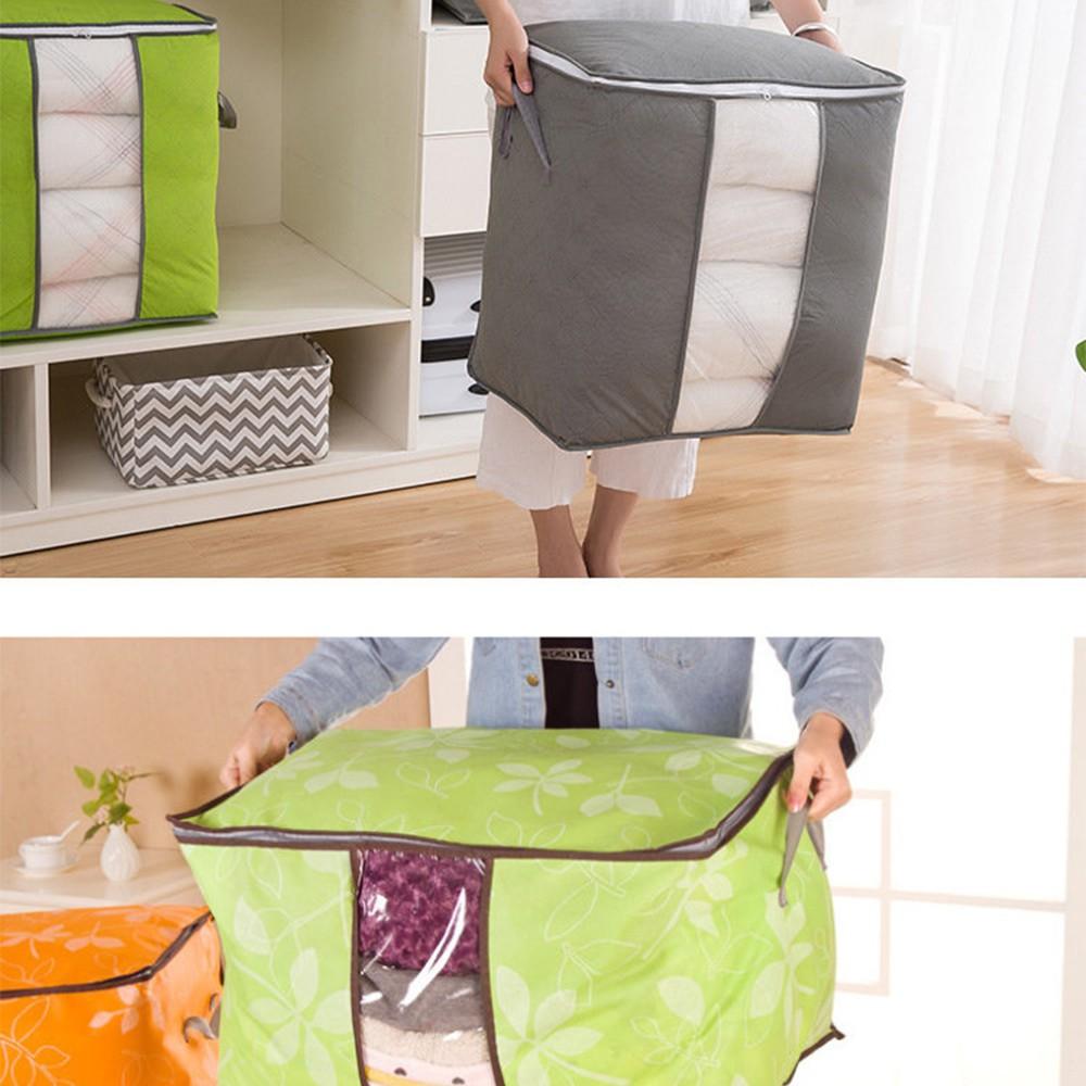 『熊愛貝百貨』炫彩竹炭棉被收納袋 衣物收納袋整理袋儲物袋-細節圖7