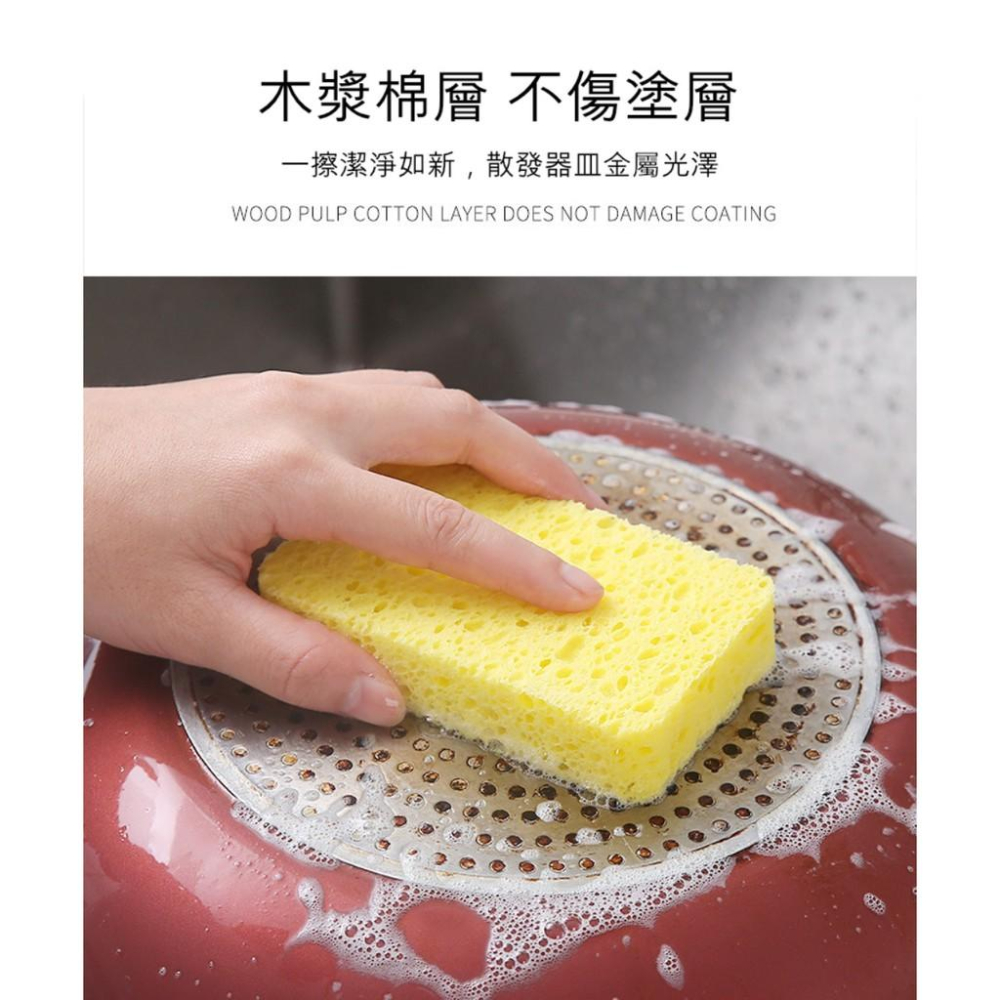 『熊愛貝百貨』木漿棉高密度結構菜瓜布 家用洗碗去重油污頑垢-細節圖6