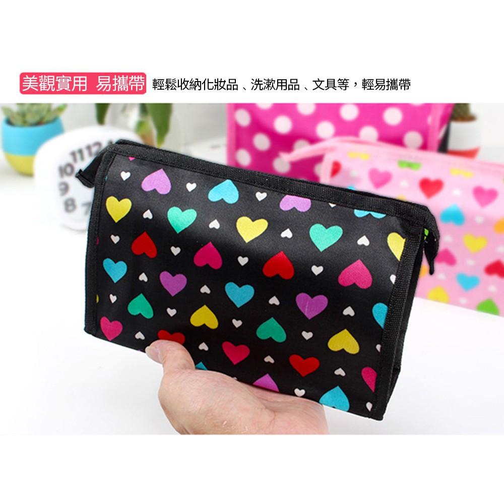『熊愛貝百貨』多功能防潑水化妝包洗漱包收納袋 立體車縫加固車邊 顏色隨機-細節圖6