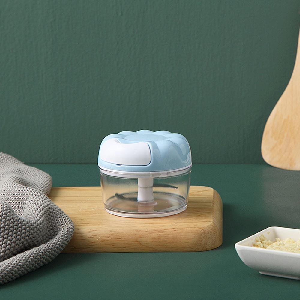 『熊愛貝百貨』廚房手拉式家用切菜器餃子餡料搗蒜器-細節圖5