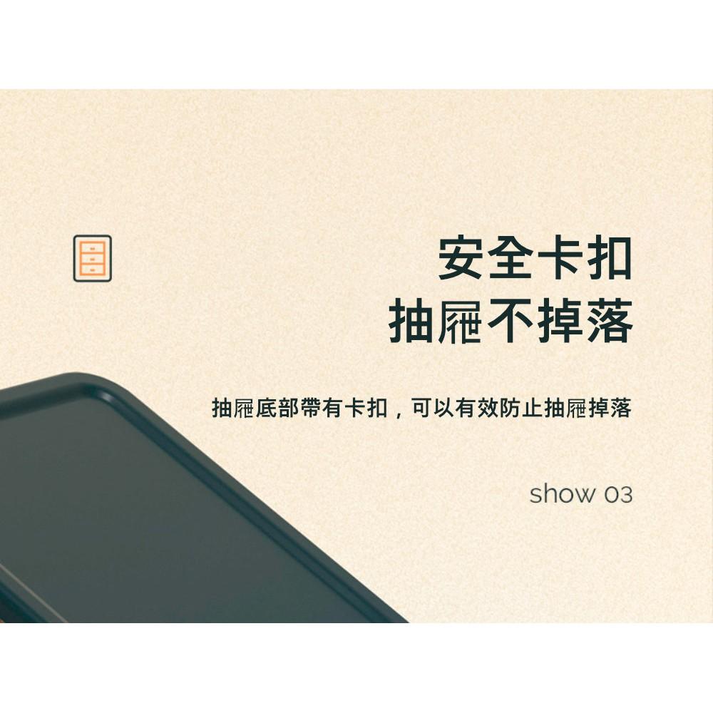 『熊愛貝百貨』可疊加透明抽屜桌面收納盒上班族學生桌面收納盒-細節圖7